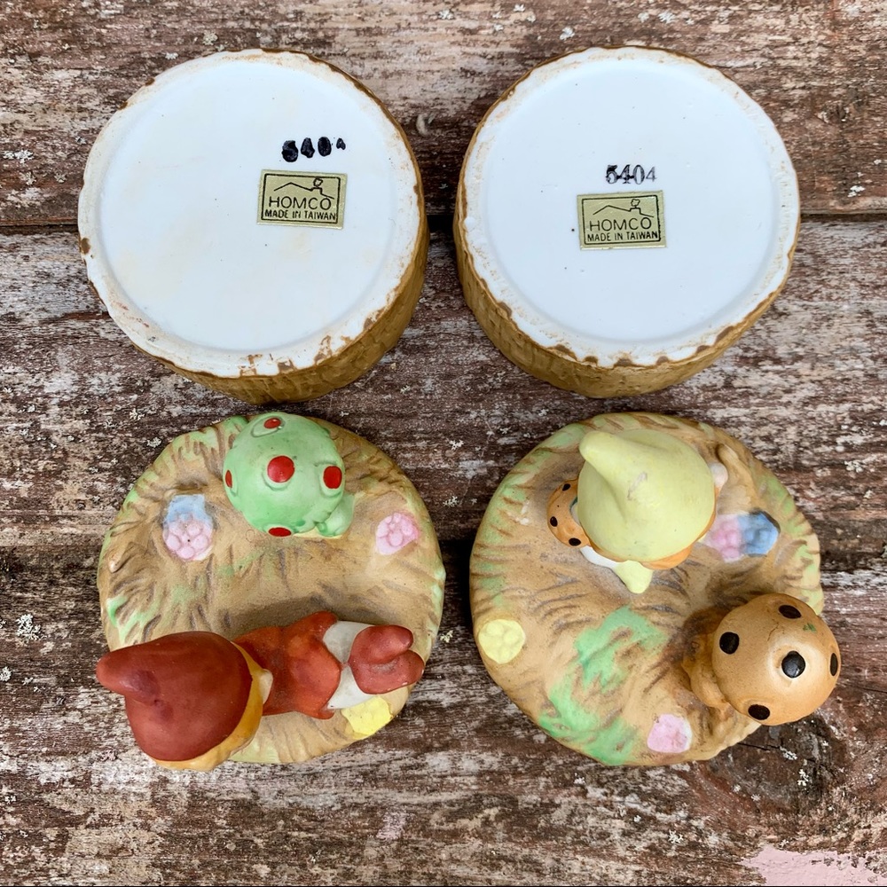 Vintage Elf and Mushroom Lidded Trinket Boxes (2) - Picture 4 of 8